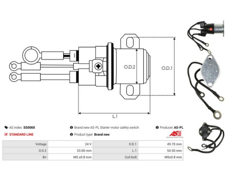 Magnetic switch, starter motor, Image 4