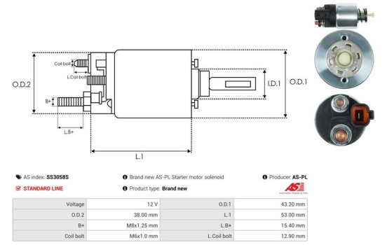 Magnetic switch, starter motor, Image 4