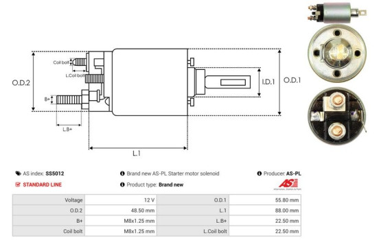 Magnetic switch, starter motor, Image 4