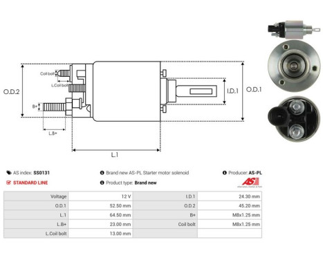 Magnetic switch, starter motor, Image 4