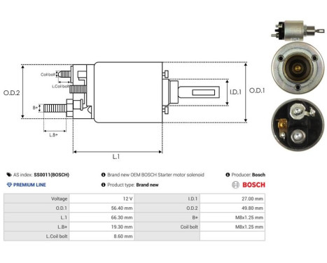 Magnetic switch, starter motor, Image 4