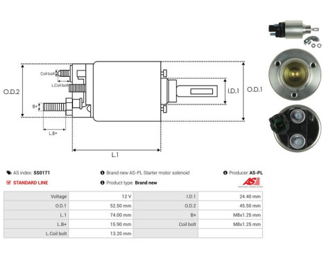 Magnetic switch, starter motor, Image 4