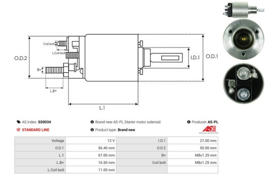 Magnetic switch, starter motor, Image 4
