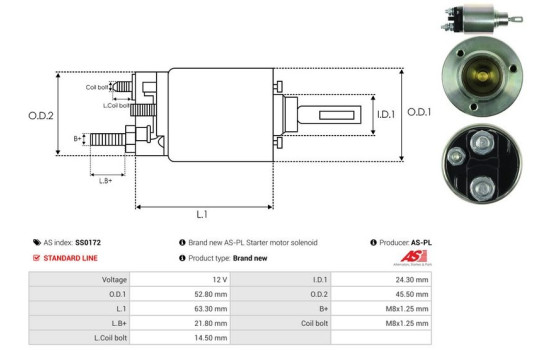Magnetic switch, starter motor, Image 4