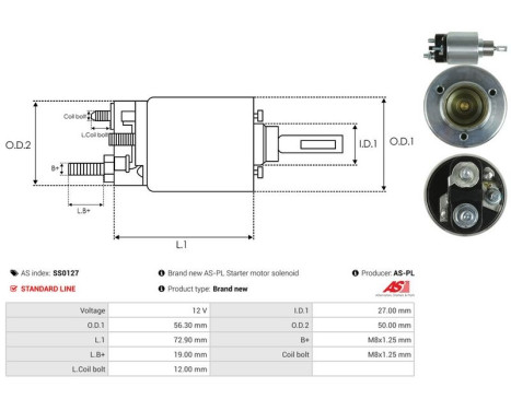 Magnetic switch, starter motor, Image 4