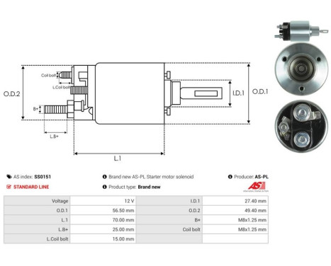 Magnetic switch, starter motor, Image 4