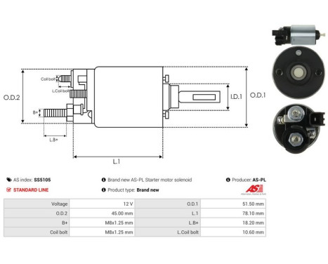 Magnetic switch, starter motor, Image 4