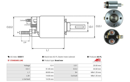 Magnetic switch, starter motor, Image 4