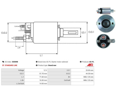 Magnetic switch, starter motor, Image 4