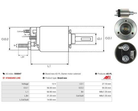 Magnetic switch, starter motor, Image 4
