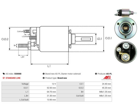 Magnetic switch, starter motor, Image 4