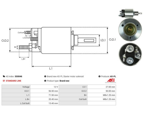 Magnetic switch, starter motor, Image 4