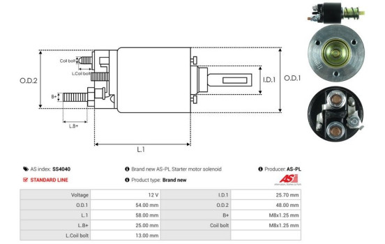 Magnetic switch, starter motor, Image 4
