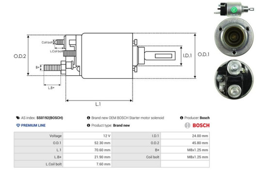 Magnetic switch, starter motor, Image 4