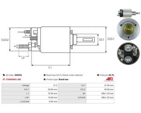 Magnetic switch, starter motor, Image 4