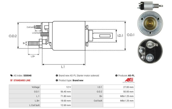 Magnetic switch, starter motor, Image 4
