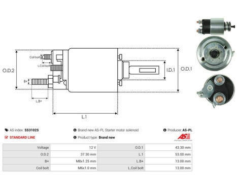 Magnetic switch, starter motor, Image 4