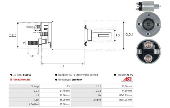 Magnetic switch, starter motor, Image 4