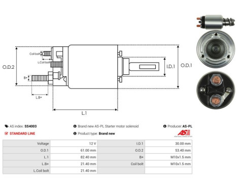 Magnetic switch, starter motor, Image 4