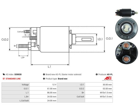Magnetic switch, starter motor, Image 4
