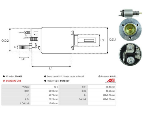 Magnetic switch, starter motor, Image 4