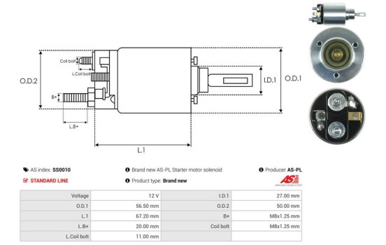 Magnetic switch, starter motor, Image 4