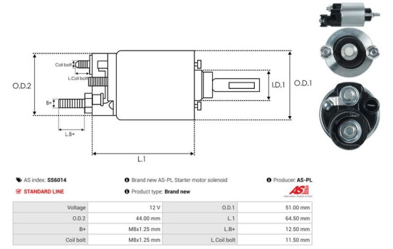 Magnetic switch, starter motor, Image 4