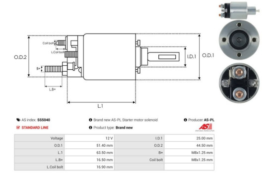 Magnetic switch, starter motor, Image 4