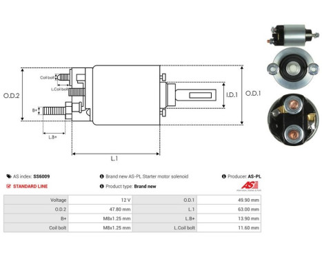 Magnetic switch, starter motor, Image 4