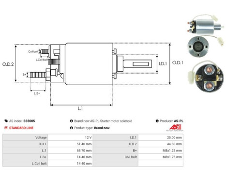 Magnetic switch, starter motor, Image 4