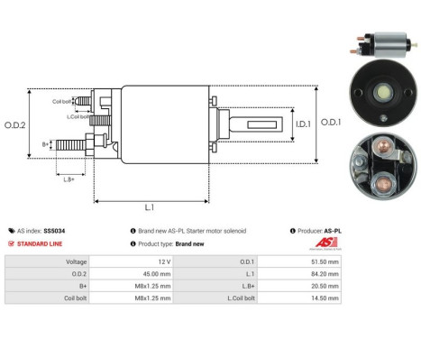 Magnetic switch, starter motor, Image 4