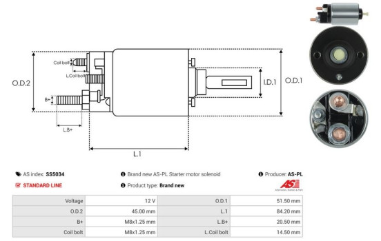 Magnetic switch, starter motor, Image 4