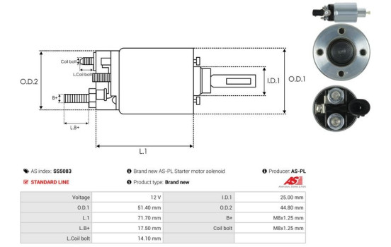 Magnetic switch, starter motor, Image 4