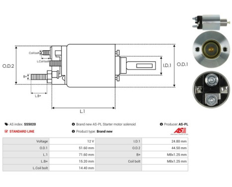 Magnetic switch, starter motor, Image 4