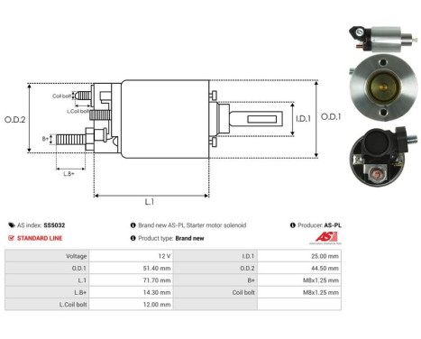 Magnetic switch, starter motor, Image 4