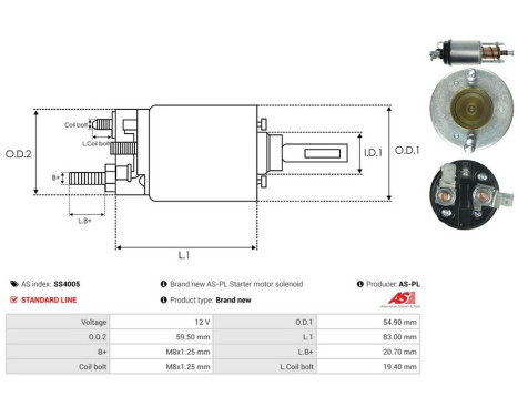 Magnetic switch, starter motor, Image 4