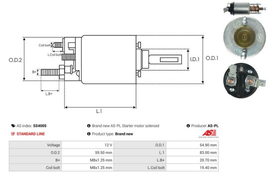 Magnetic switch, starter motor, Image 4