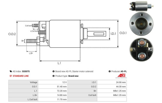 Magnetic switch, starter motor, Image 4