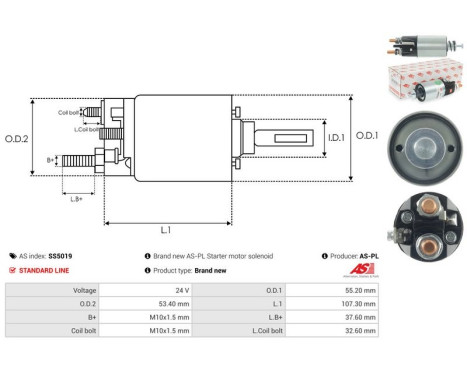 Magnetic switch, starter motor, Image 4