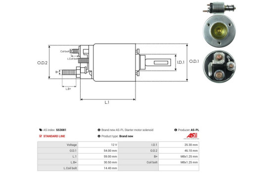 Magnetic switch, starter motor, Image 4