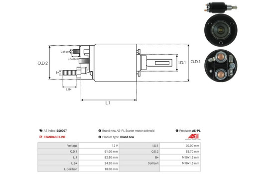 Magnetic switch, starter motor, Image 4