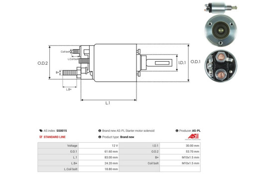 Magnetic switch, starter motor, Image 4