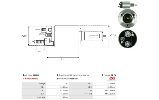 Magnetic switch, starter motor, Image 4