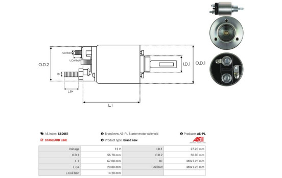 Magnetic switch, starter motor, Image 4