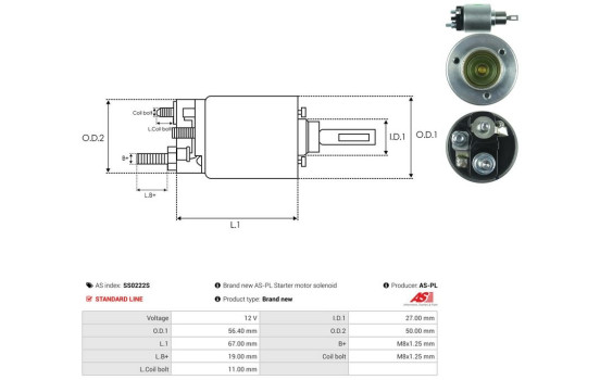 Magnetic switch, starter motor, Image 4