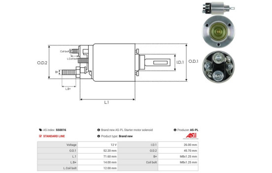 Magnetic switch, starter motor, Image 4
