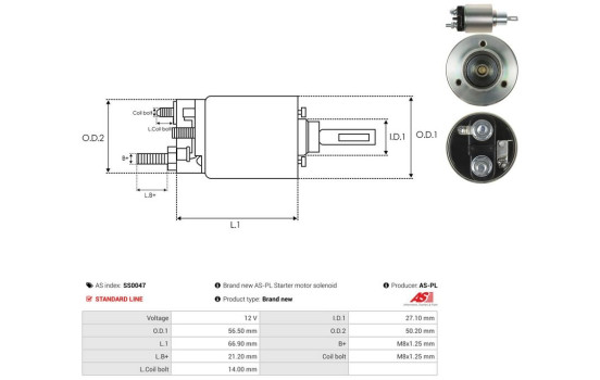 Magnetic switch, starter motor, Image 4