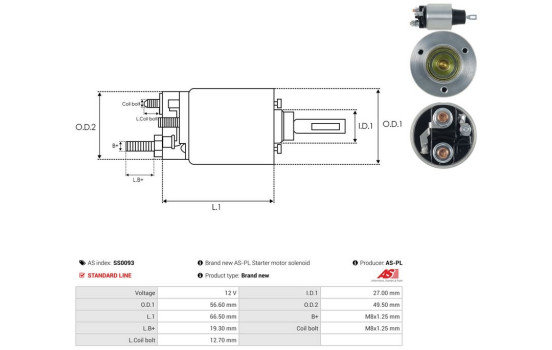 Magnetic switch, starter motor, Image 4