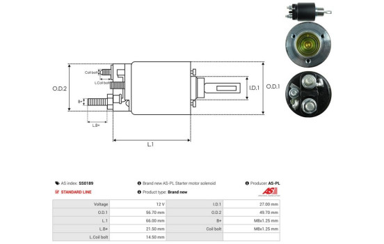 Magnetic switch, starter motor, Image 4