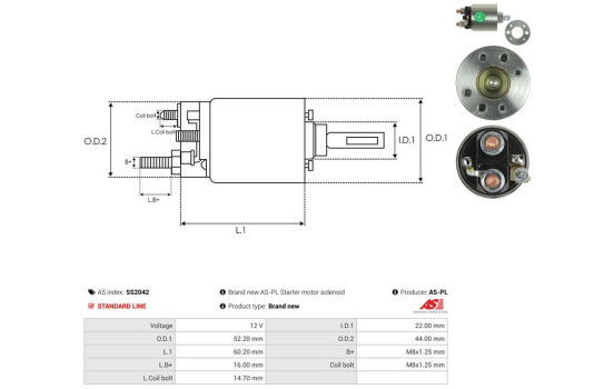 Magnetic switch, starter motor, Image 4